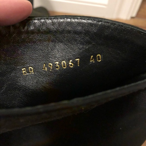 Saint Laurent YSL Black Satin Boots - Picture 6 of 7